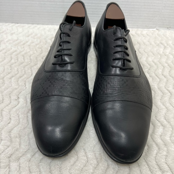 Gucci Men's Sz 11 US 12 Black Classic Leather Formal Cap Toe Slip on Oxford - Picture 3 of 16